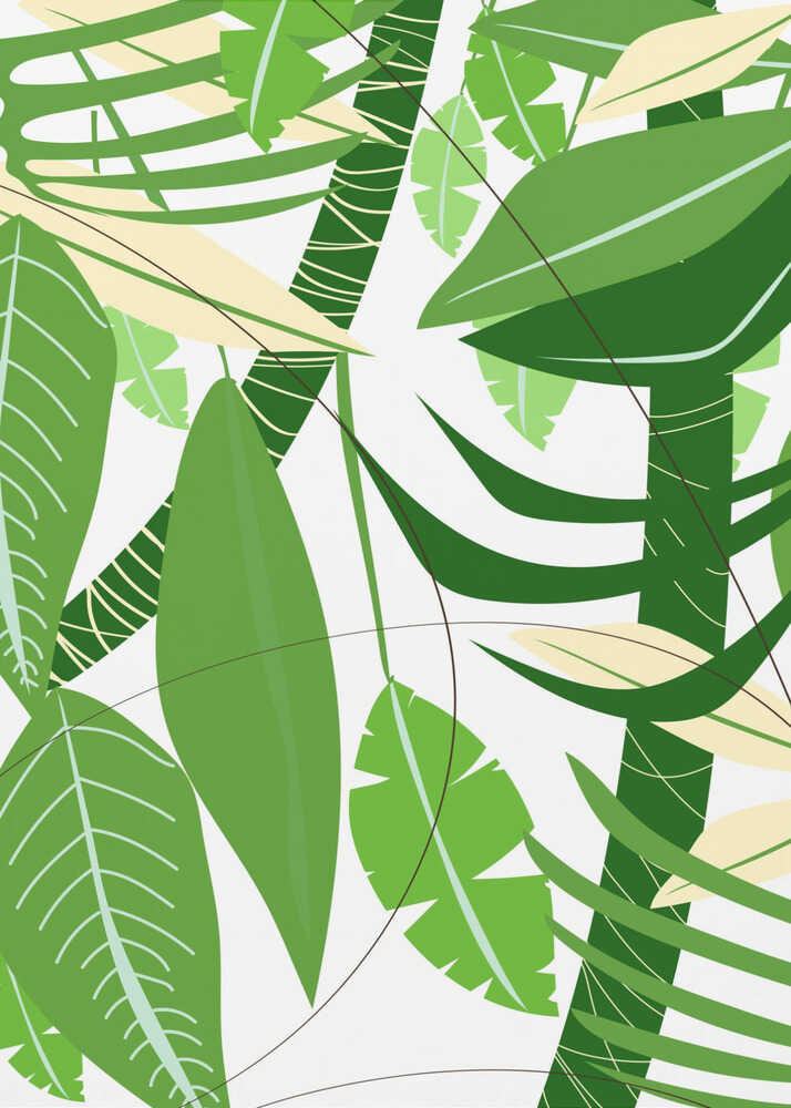 Tropical Rhythm – Botanical Metal Wall Art