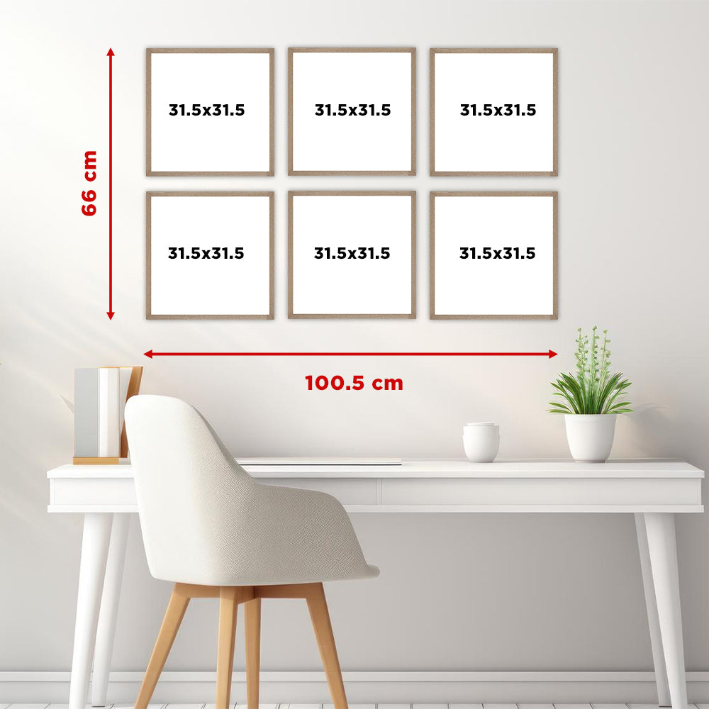 Square Set of 6 - 30x30 cm
