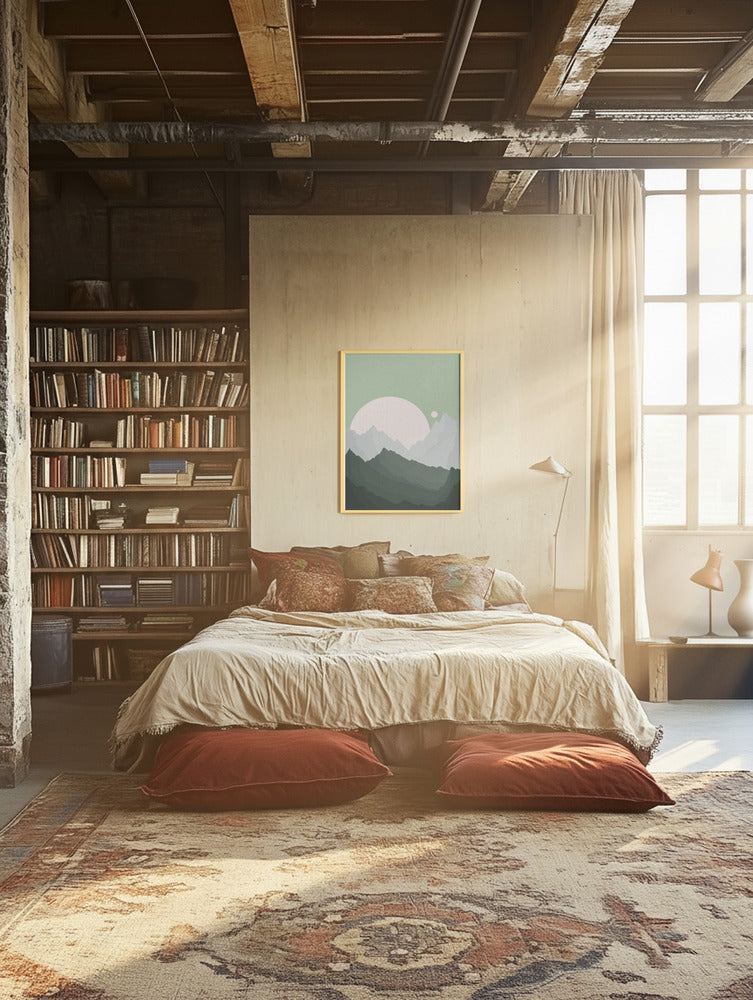 Emerald Horizon Minimalist Metal Wall Art
