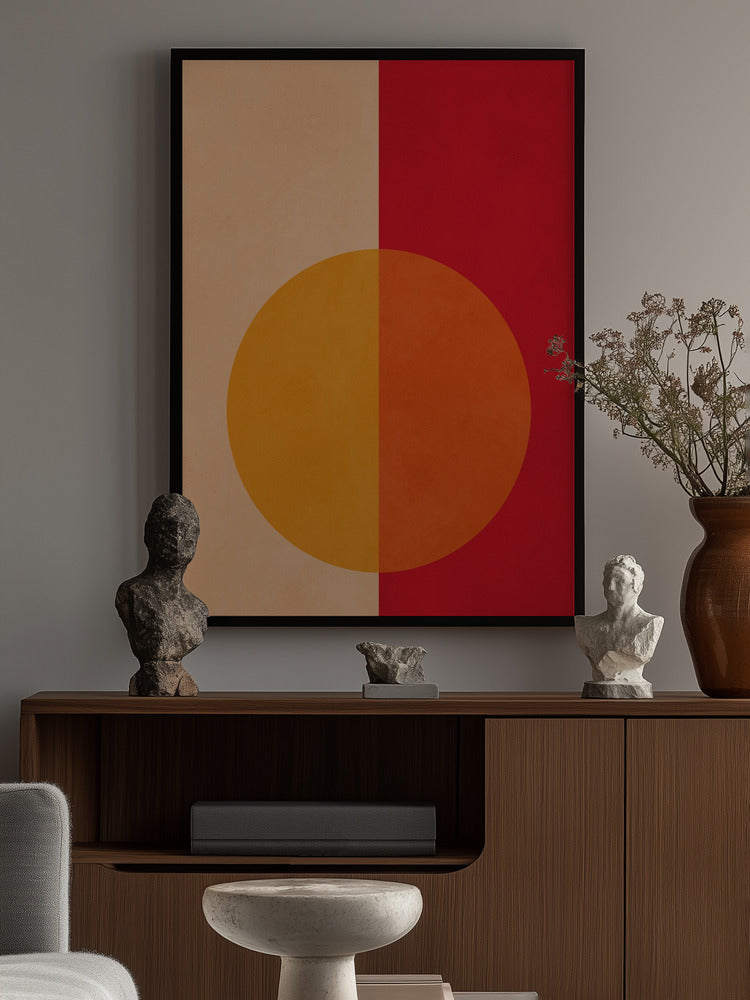 Sun Balance Minimalist Metal Wall Art