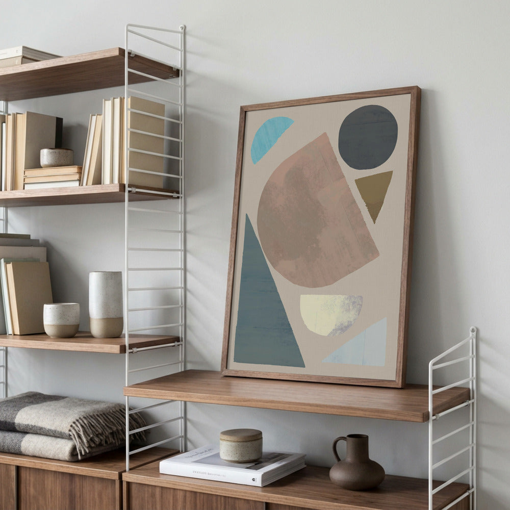 Soft Geometry Minimalist Metal Wall Art