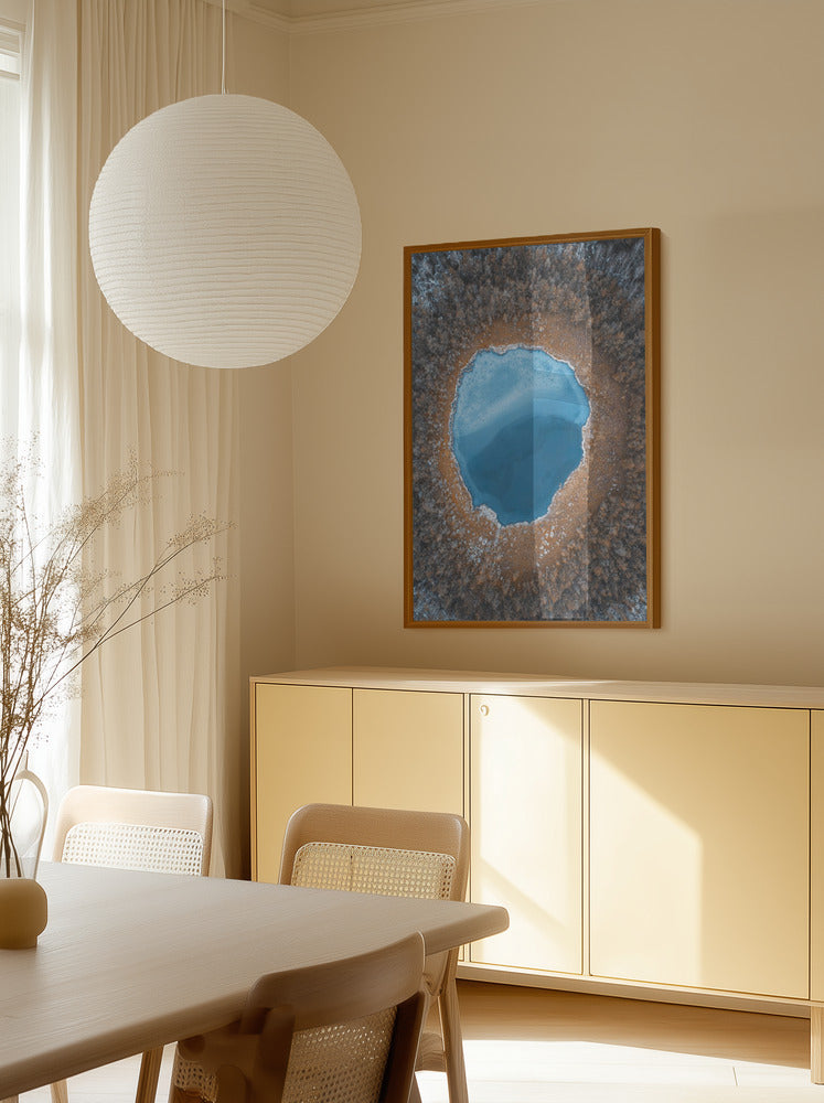 Nordic Wilderness Lake Minimalist Metal Wall Art