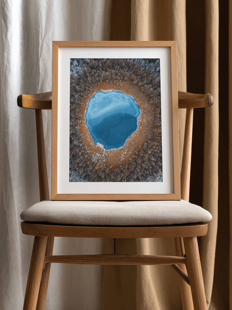 Nordic Wilderness Lake Minimalist Metal Wall Art