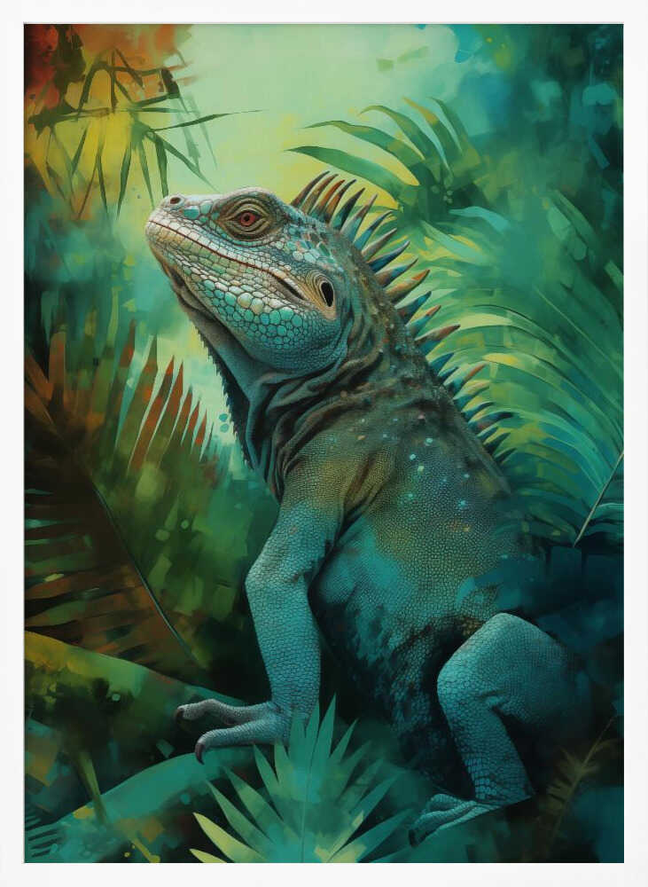 Emerald Stillness – Botanical Metal Wall Art