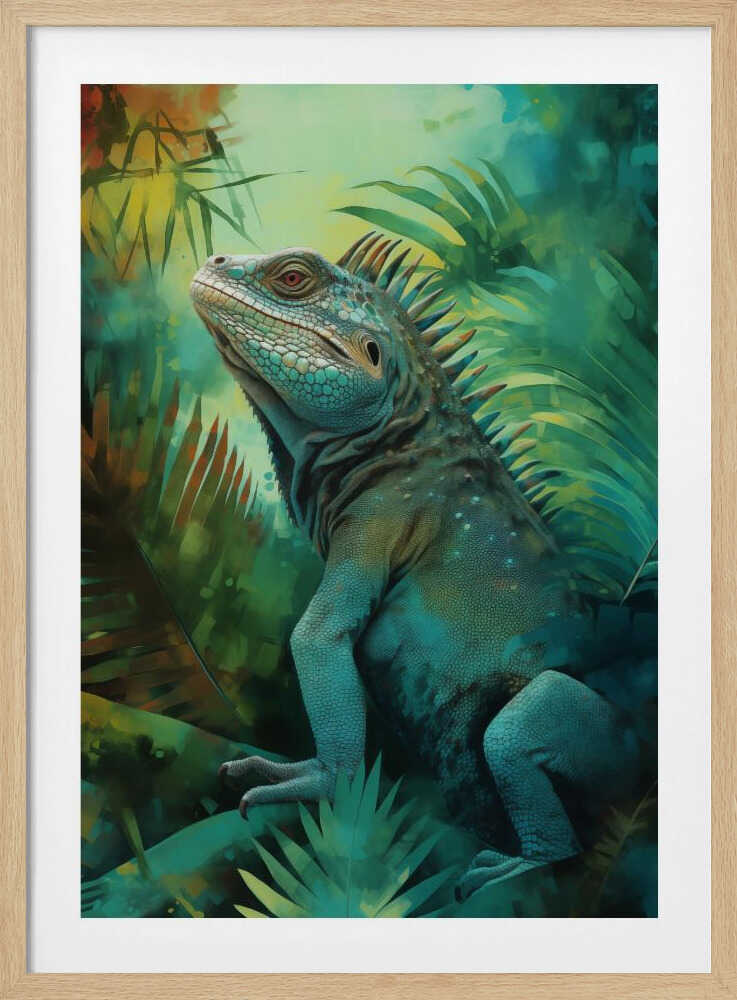 Emerald Stillness – Botanical Metal Wall Art