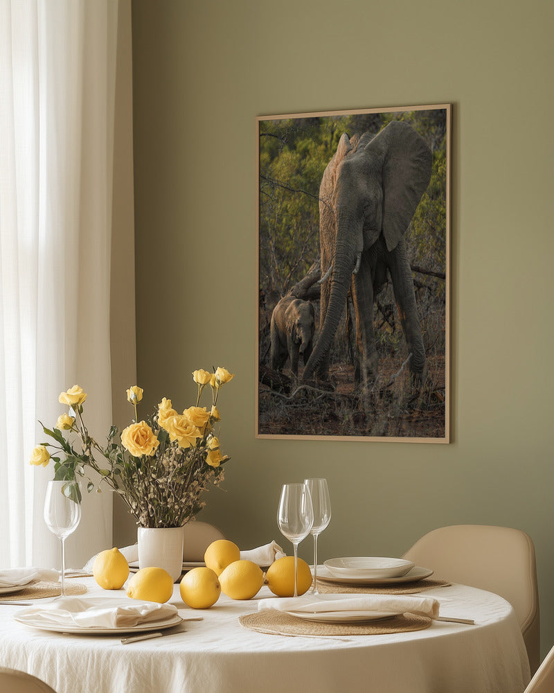 Majestic Elephant Journey Metal Wall Art