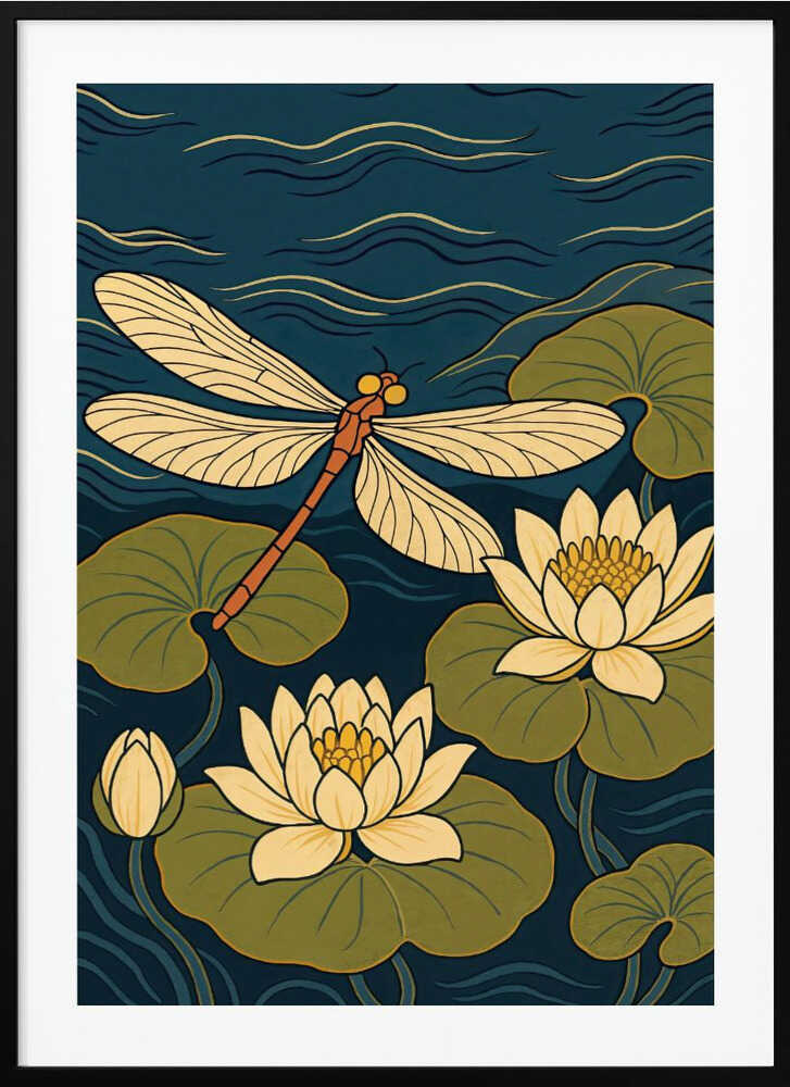 "Dragonfly Serenity: Abstract Metal Wall Art"