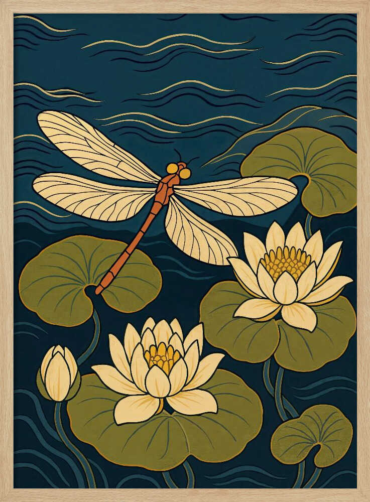 "Dragonfly Serenity: Abstract Metal Wall Art"