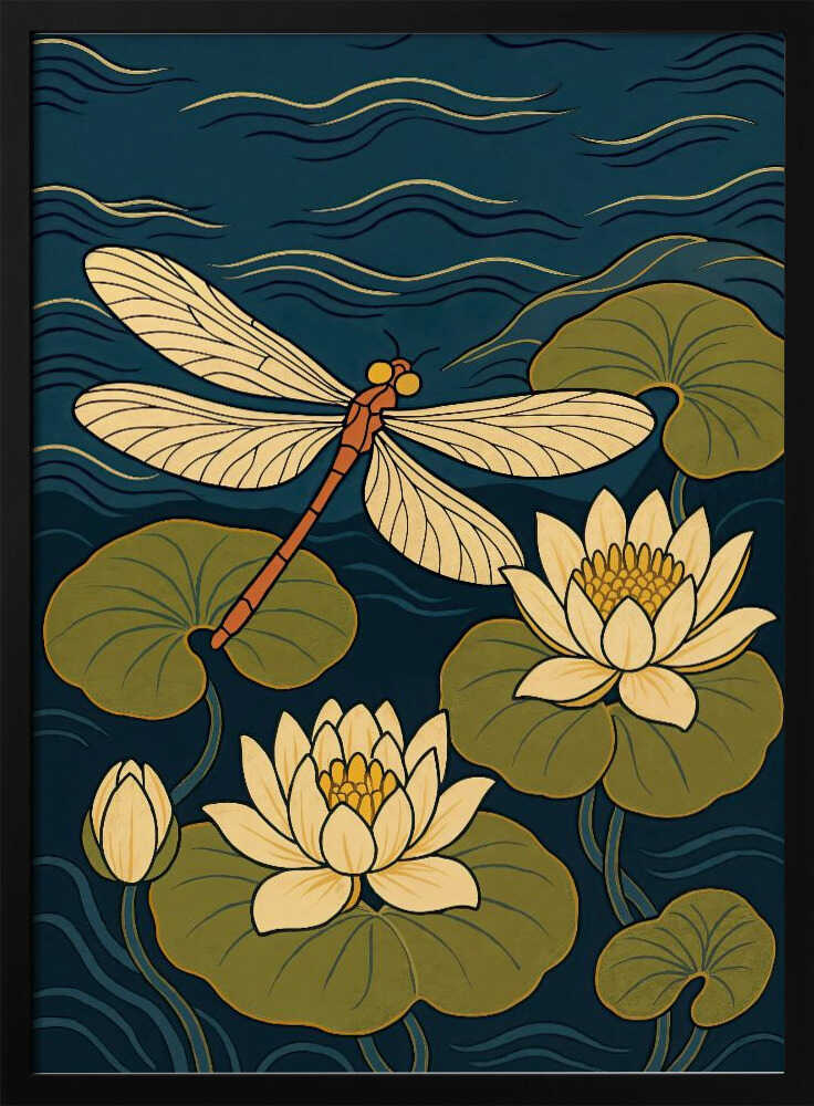 "Dragonfly Serenity: Abstract Metal Wall Art"