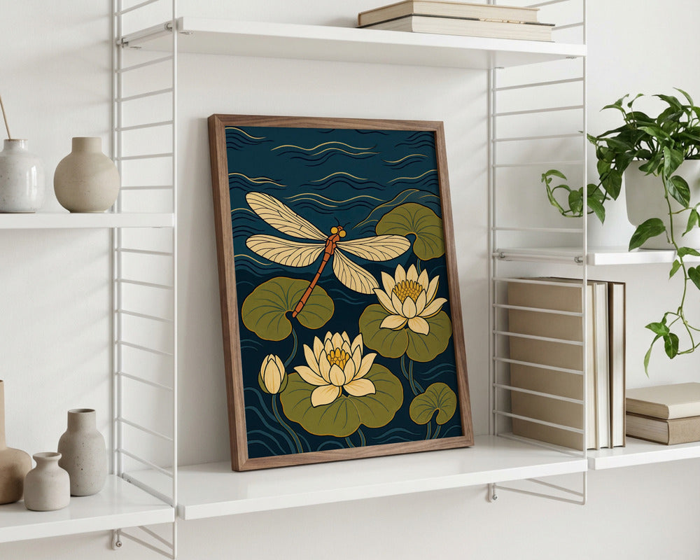 "Dragonfly Serenity: Abstract Metal Wall Art"