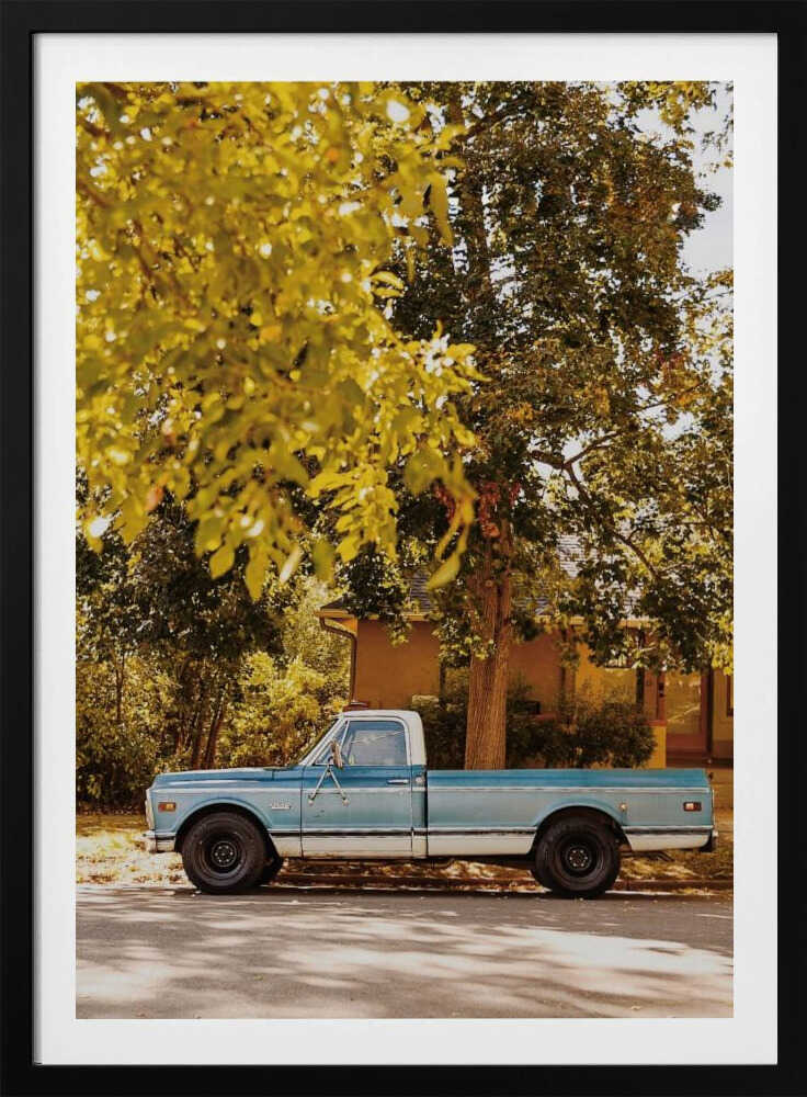 Retro Drive – Nostalgic Truck Metal Wall Art