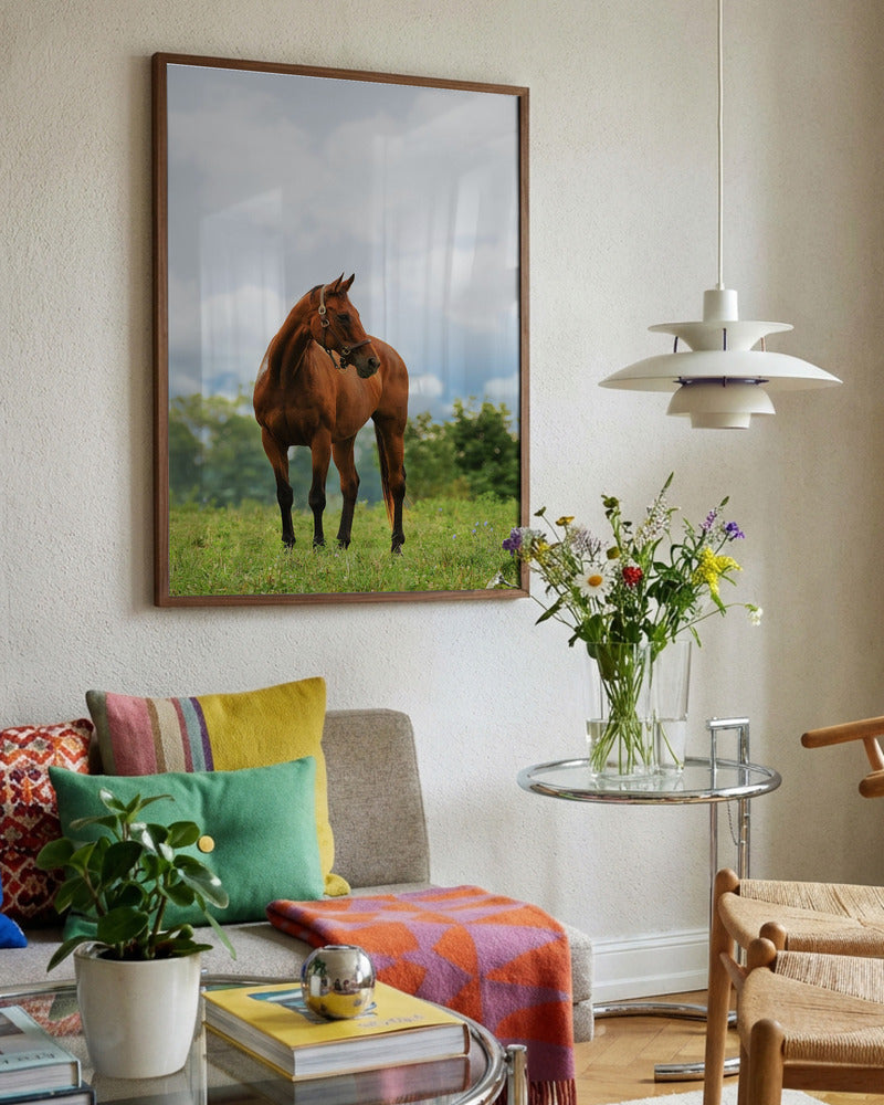 “Majestic Meadow Grace” Animal Metal Wall Art