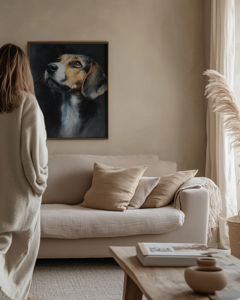 "Loyal Gaze: Animal Metal Wall Art"