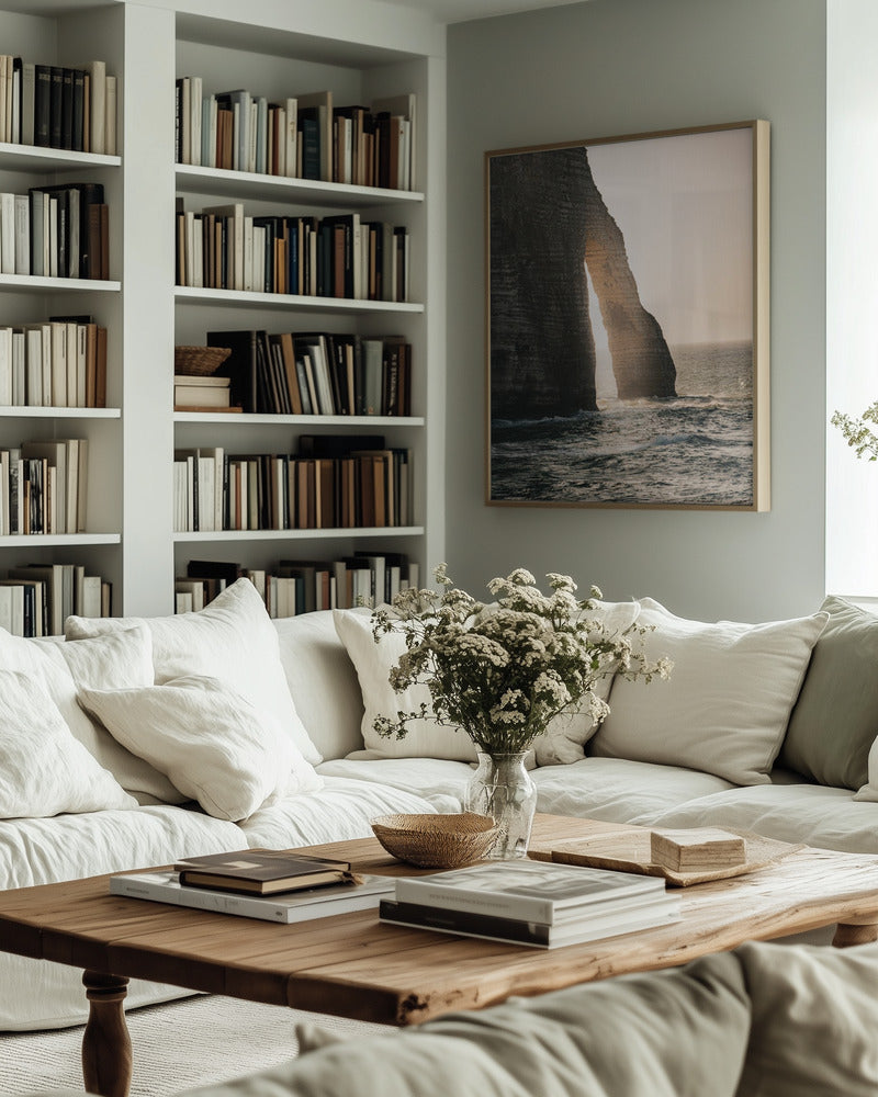 “Golden Arch Horizon” Beach Metal Wall Art