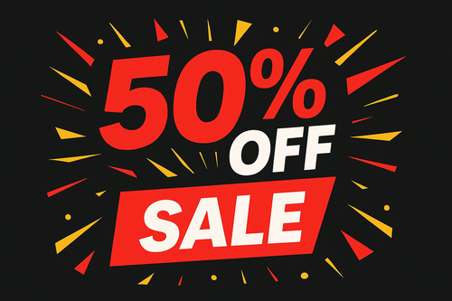 50% OFF Sale