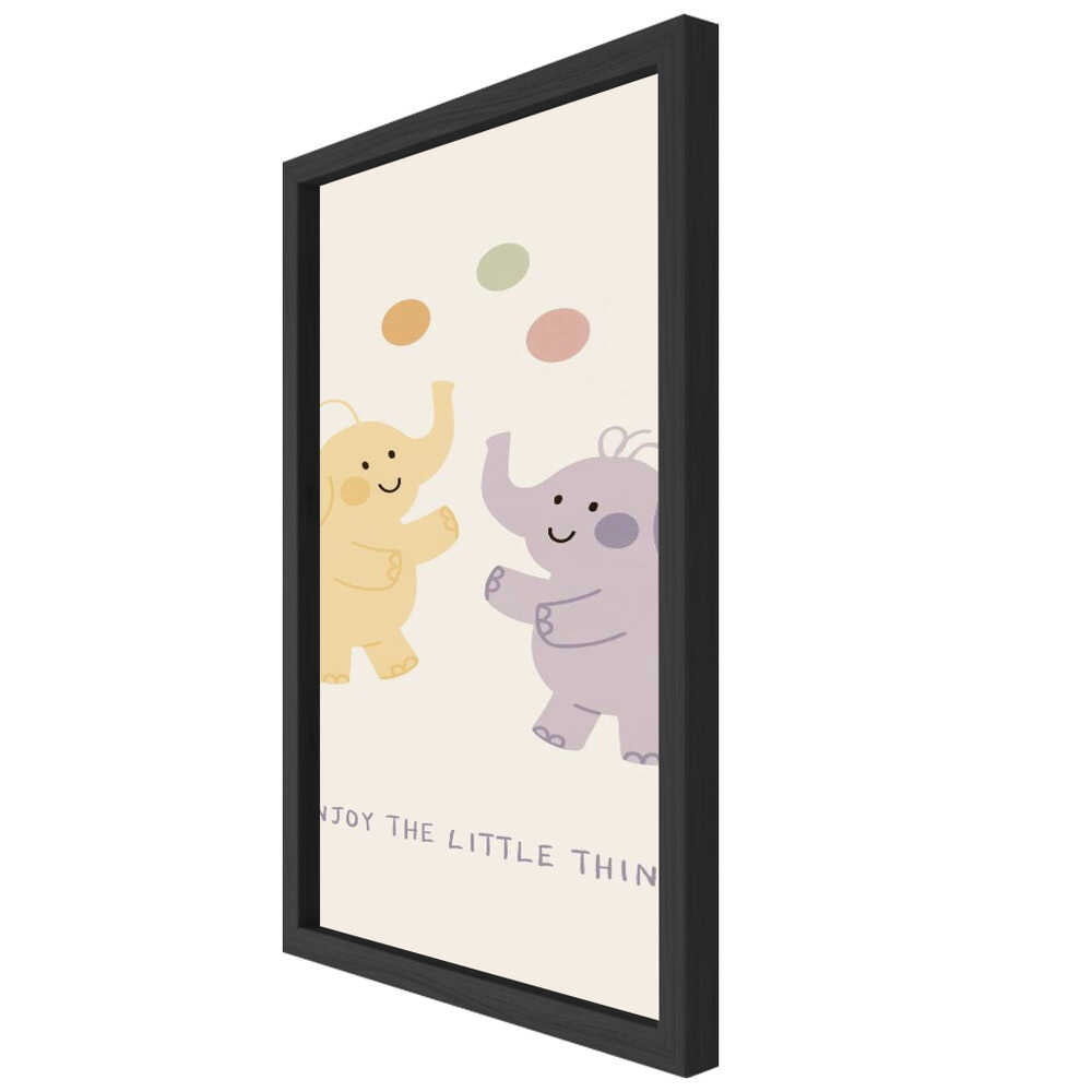 Enjoy the Little Things – Elephant Nursery Metal Wall Art