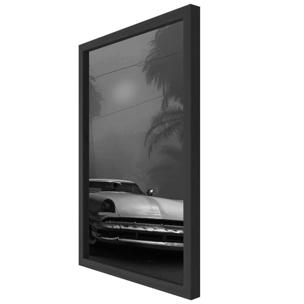 “Midnight Boulevard Classic” Car Metal Wall Art