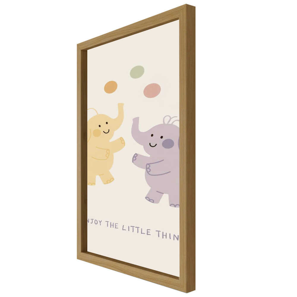 Enjoy the Little Things – Elephant Nursery Metal Wall Art