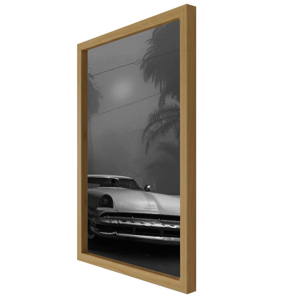 “Midnight Boulevard Classic” Car Metal Wall Art