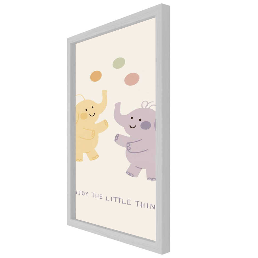 Enjoy the Little Things – Elephant Nursery Metal Wall Art