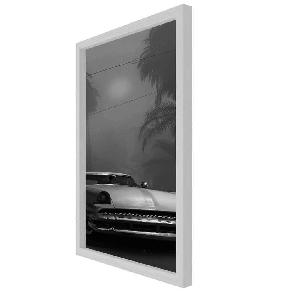 “Midnight Boulevard Classic” Car Metal Wall Art