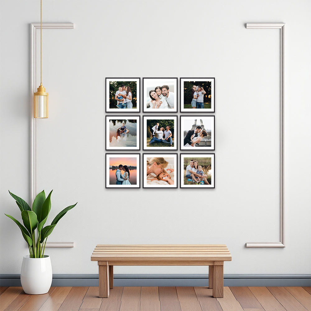 Square Set of 9 - 20x20 cm
