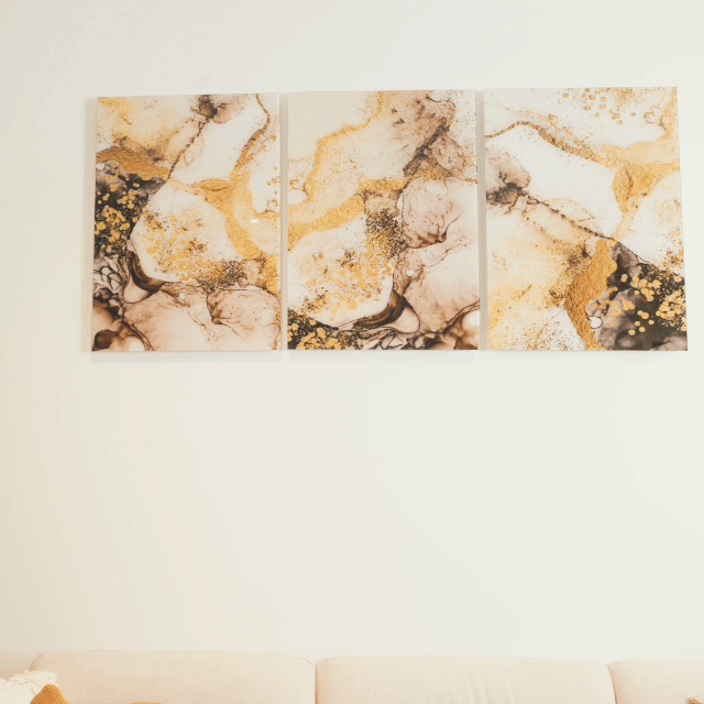 Metal prints display