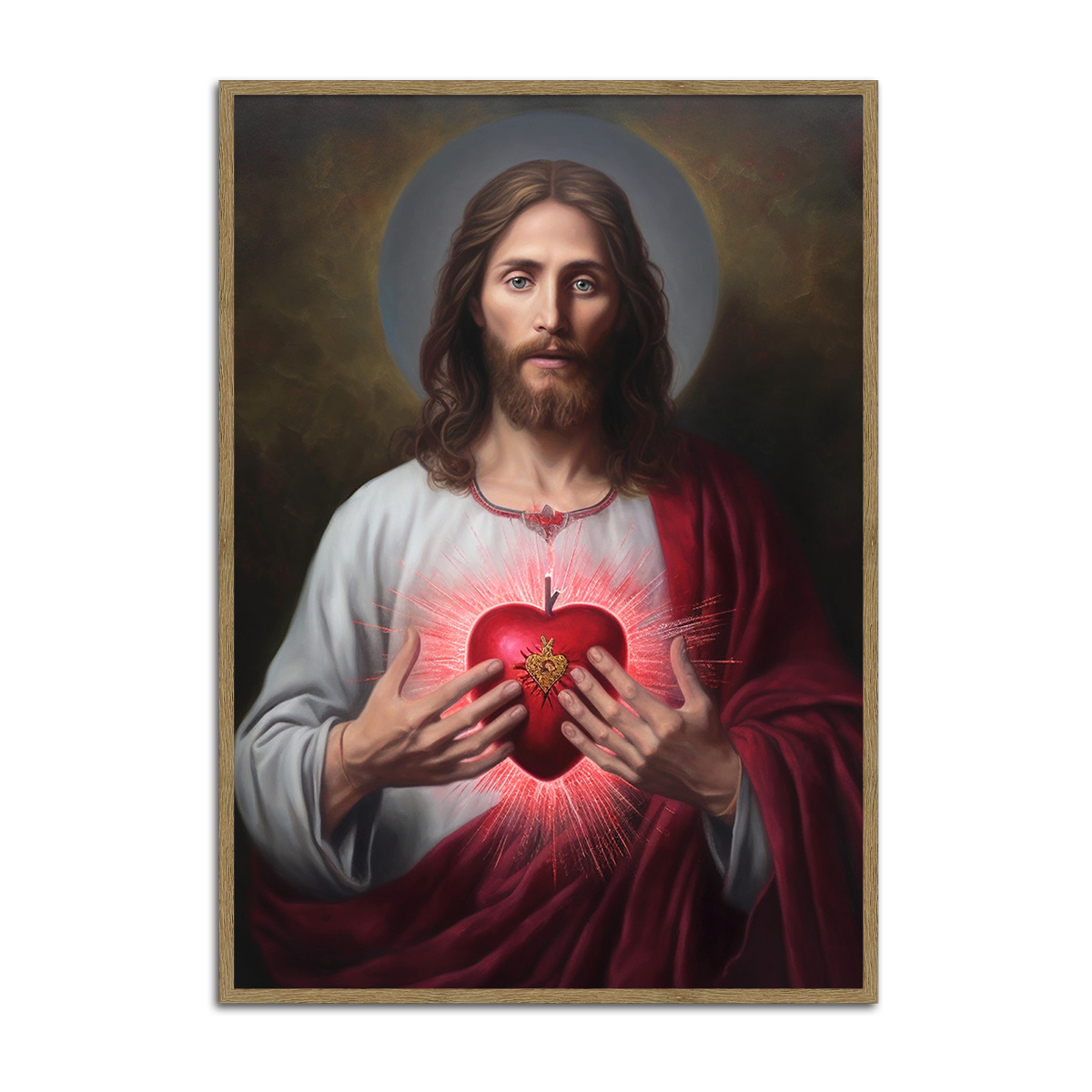 The Light of Christ – Jesus Sacred Heart - HD Metal Wall Art
