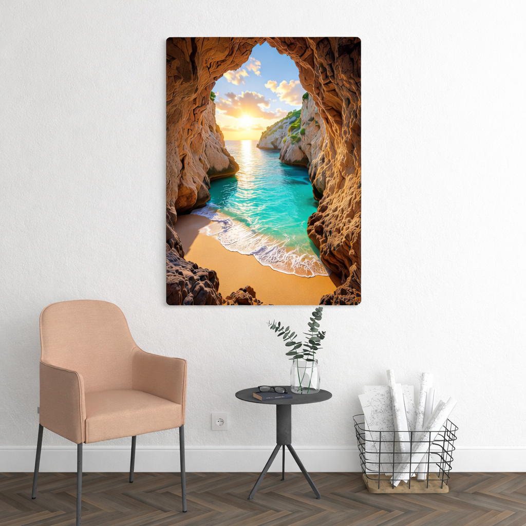 Hidden Paradise Beach Metal Wall Art – HD Metal Print