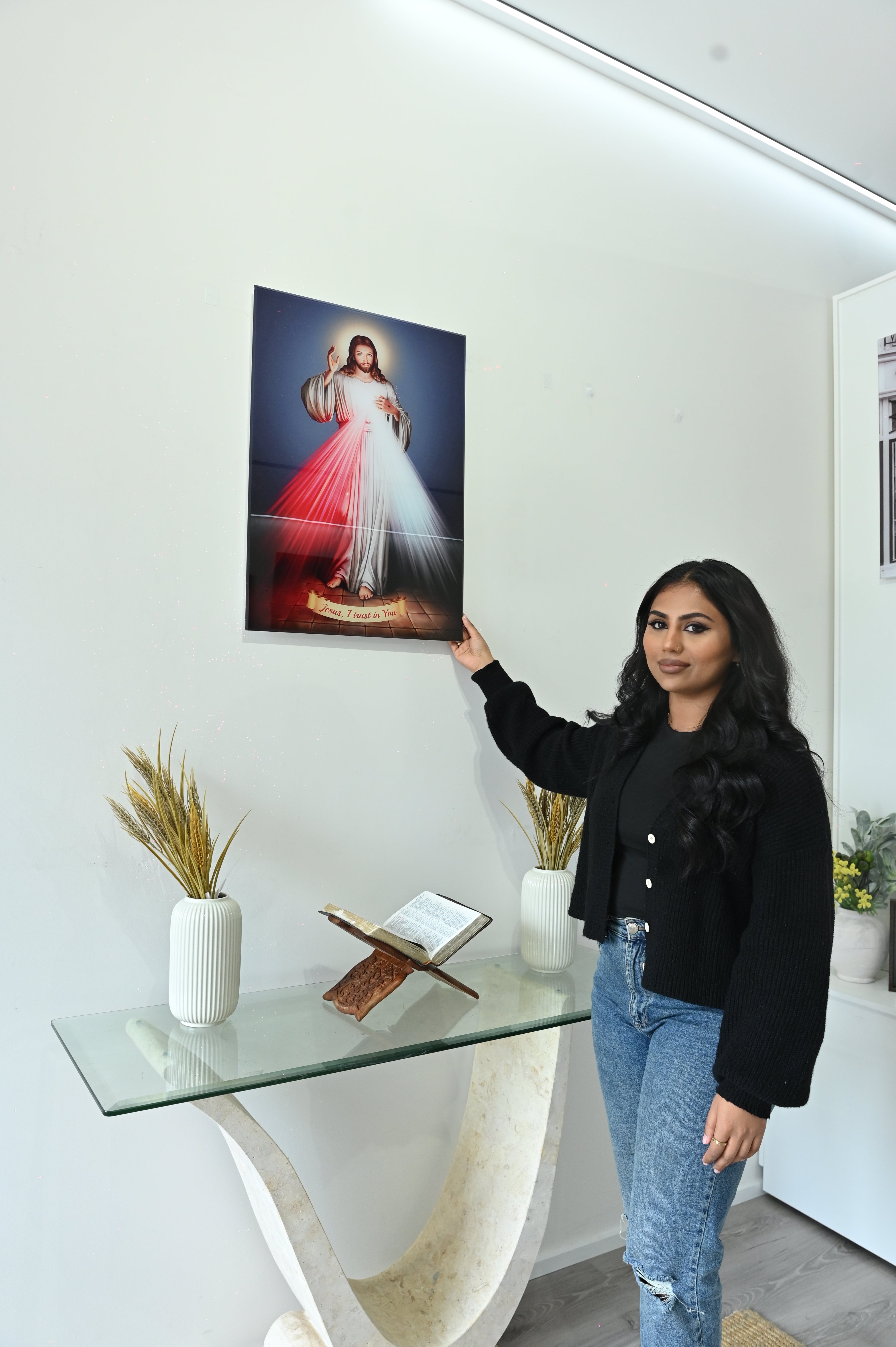 Divine Mercy  Blue - Acrylic Wall Art