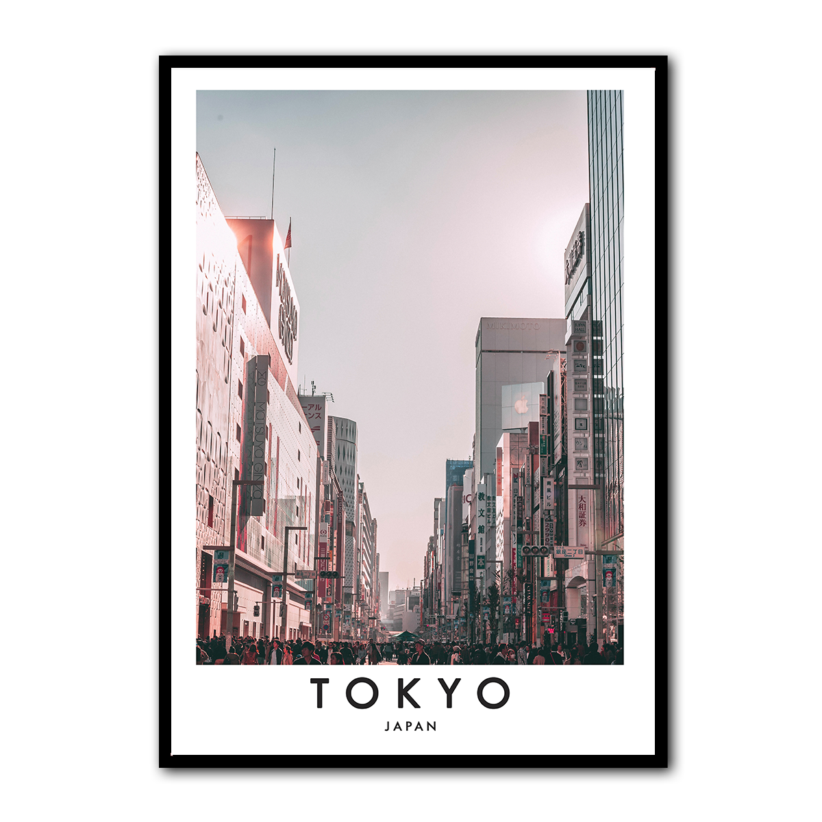 Modern Tokyo Cityscape  Metal Wall Art