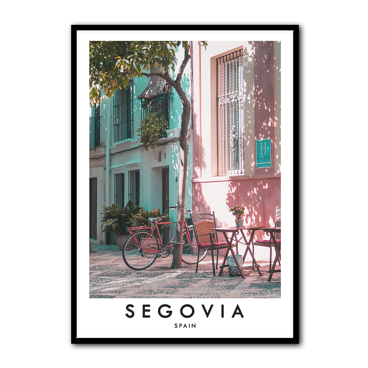 Segovia Spain Metal Wall Art Print