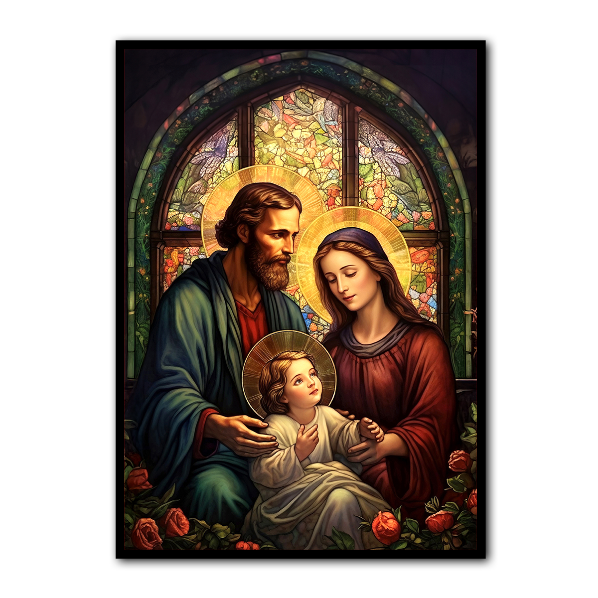 Sacred Family of Nazareth – Holy Family HD Metal Christian  Wall Art