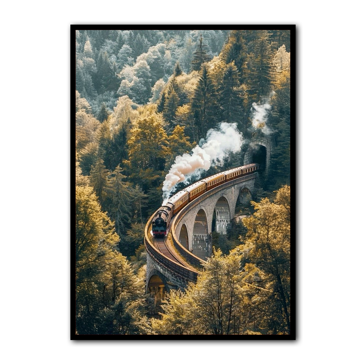 “Journey Beyond” – Scenic Train Travel Metal  Wall Art