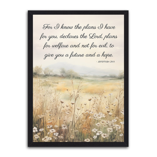 Jeremiah 29:11 Bible Quote - HD Metal Wall Art