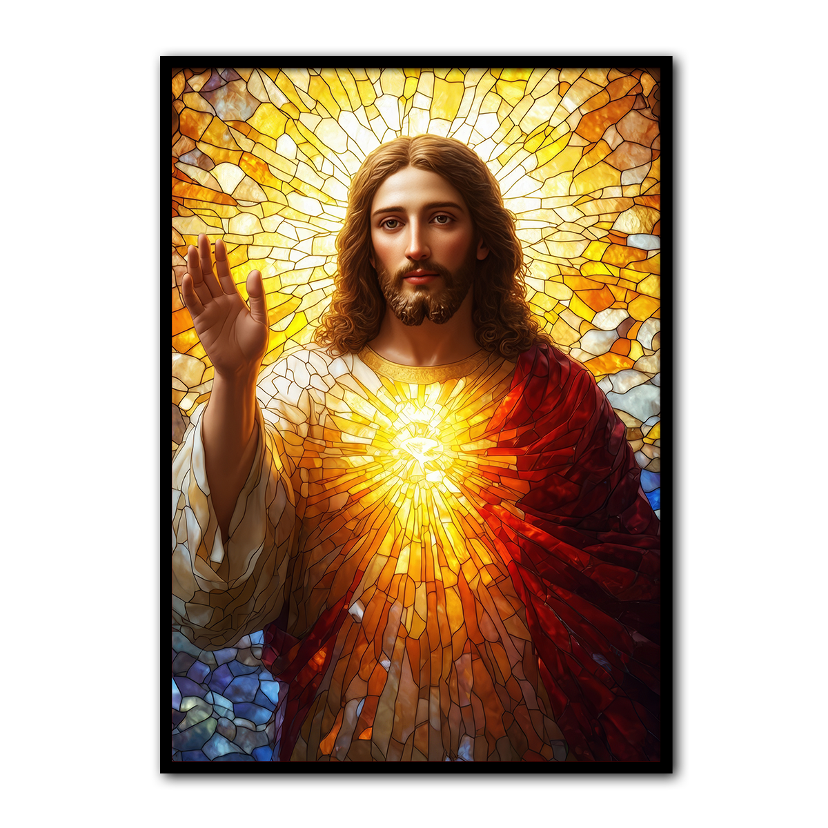 Light of the World – Jesus  Metal Wall Art