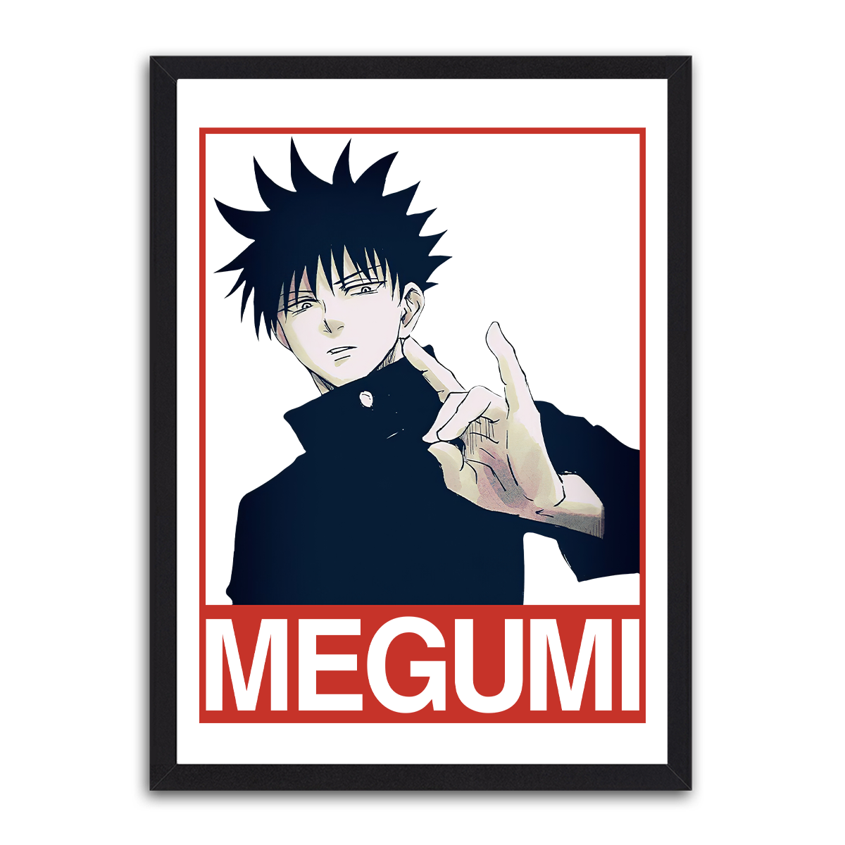 Shadow Mastery: Megumi Fushiguro HD Metal Wall Art