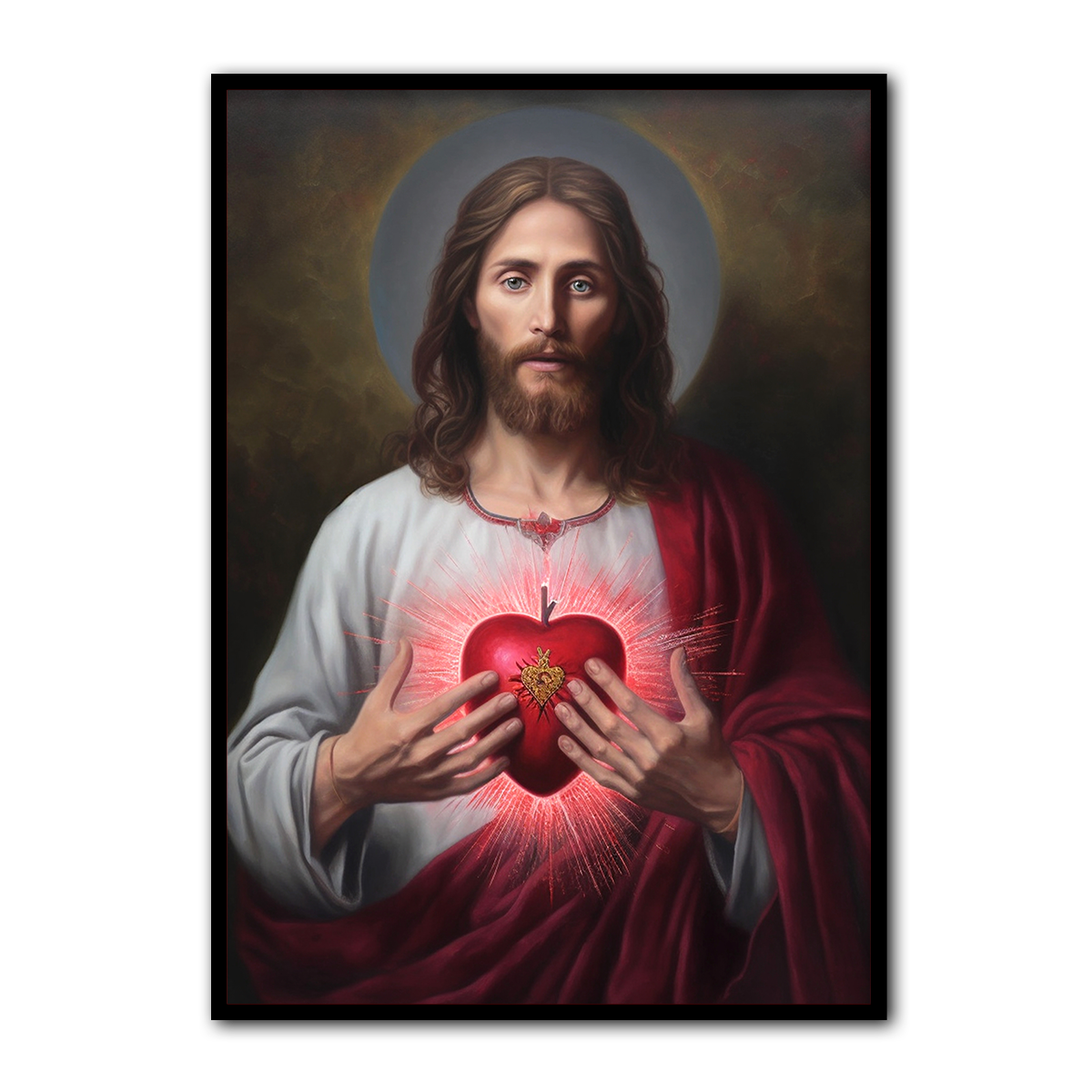 The Light of Christ – Jesus Sacred Heart - HD Metal Wall Art