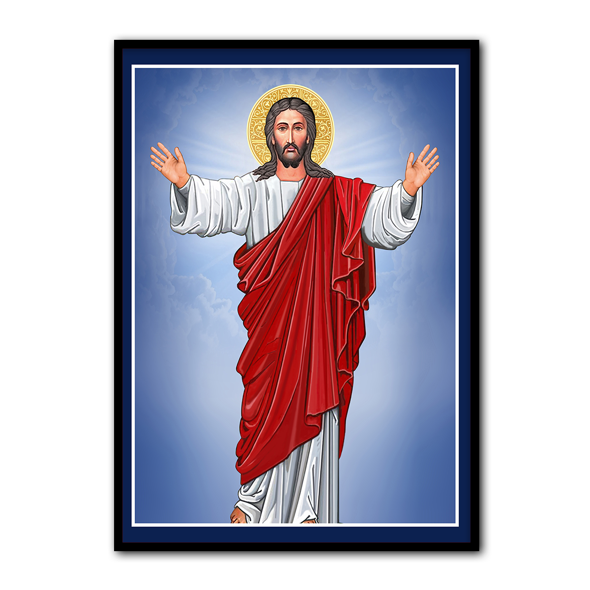 Christ the Redeemer – Modern Christian Metal Wall Art