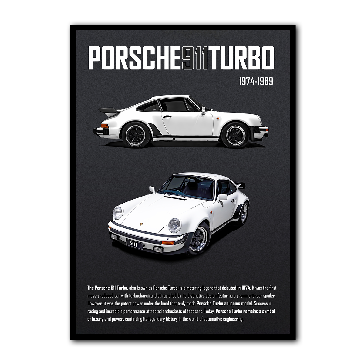 Porsche Turbo Legacy Metal Wall Art