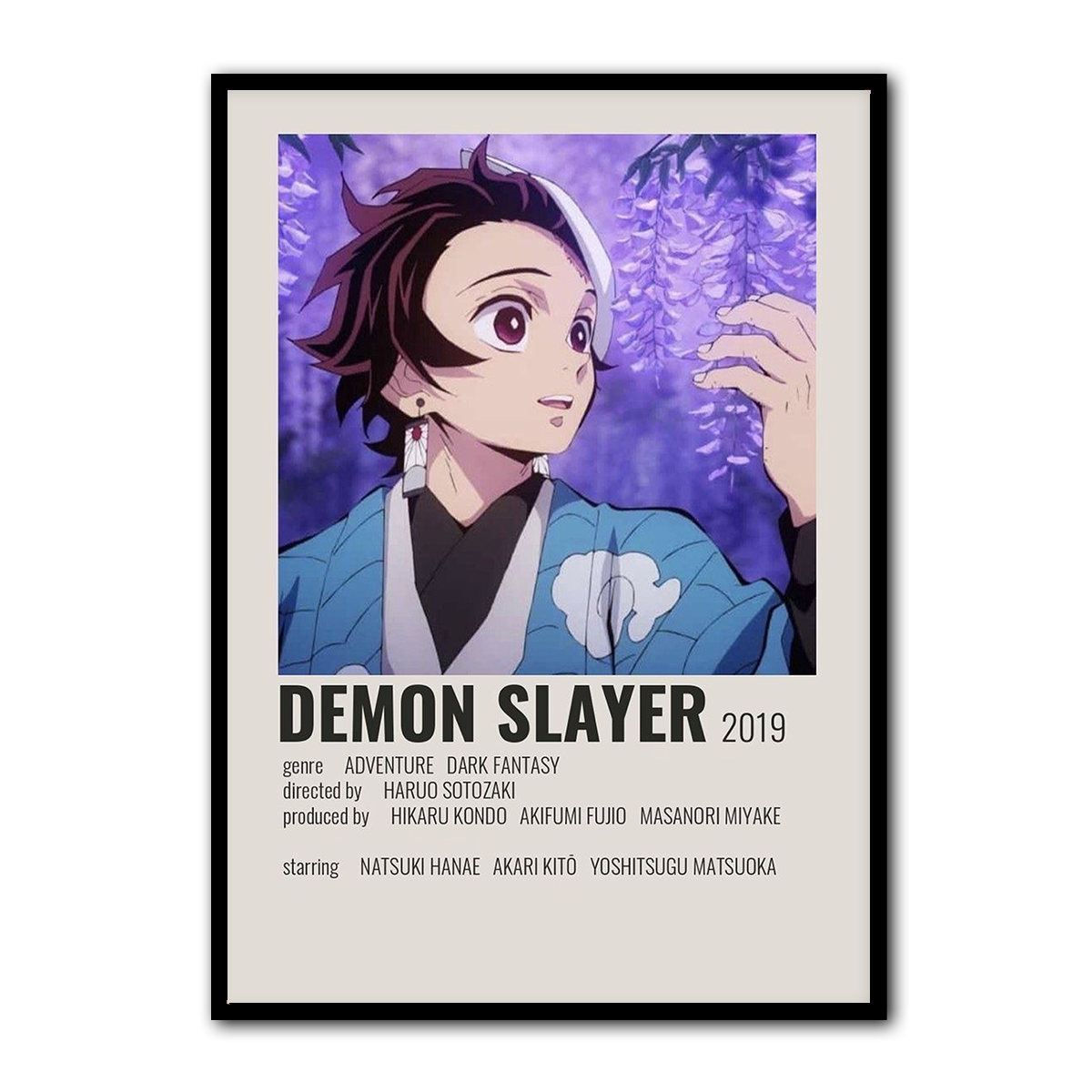 Demon Slayer Tanjiro Metal Wall Art
