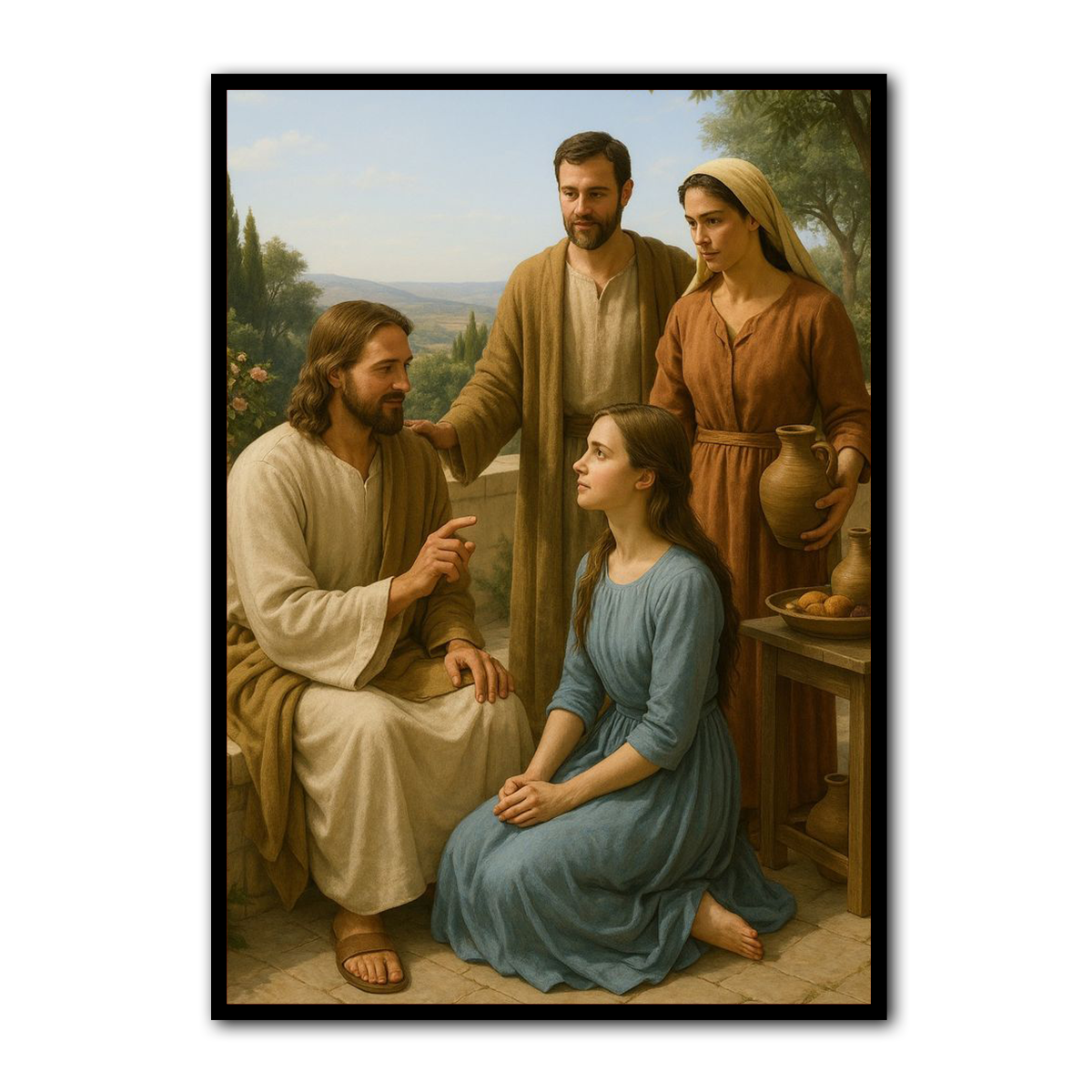 “At the Feet of Jesus” – Christian Metal Wall Art