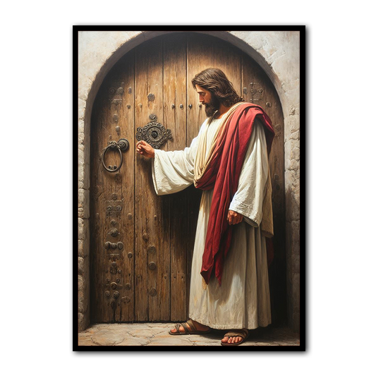 Jesus at the Door HD Metal Wall Art