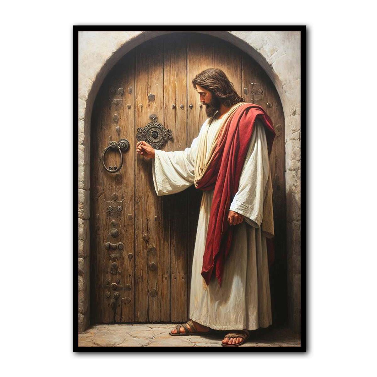 Knock and It Shall Be Opened – HD Metal Christian Wall Art