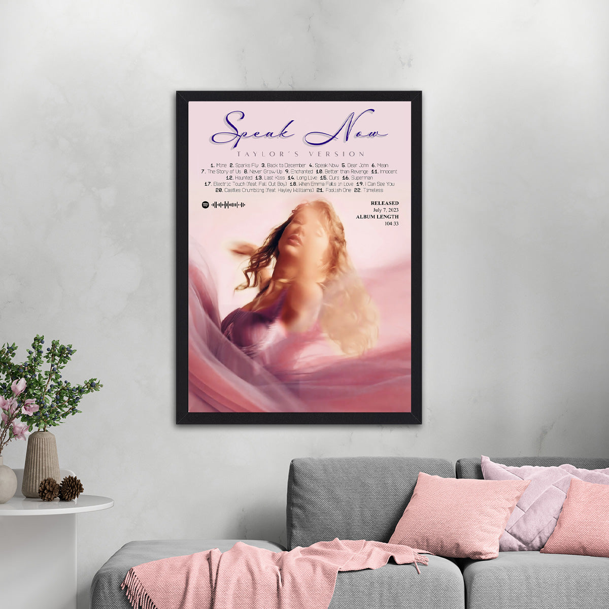 Taylor Swifts Speak Now Taylors Version Cover HD Metal Wall Art