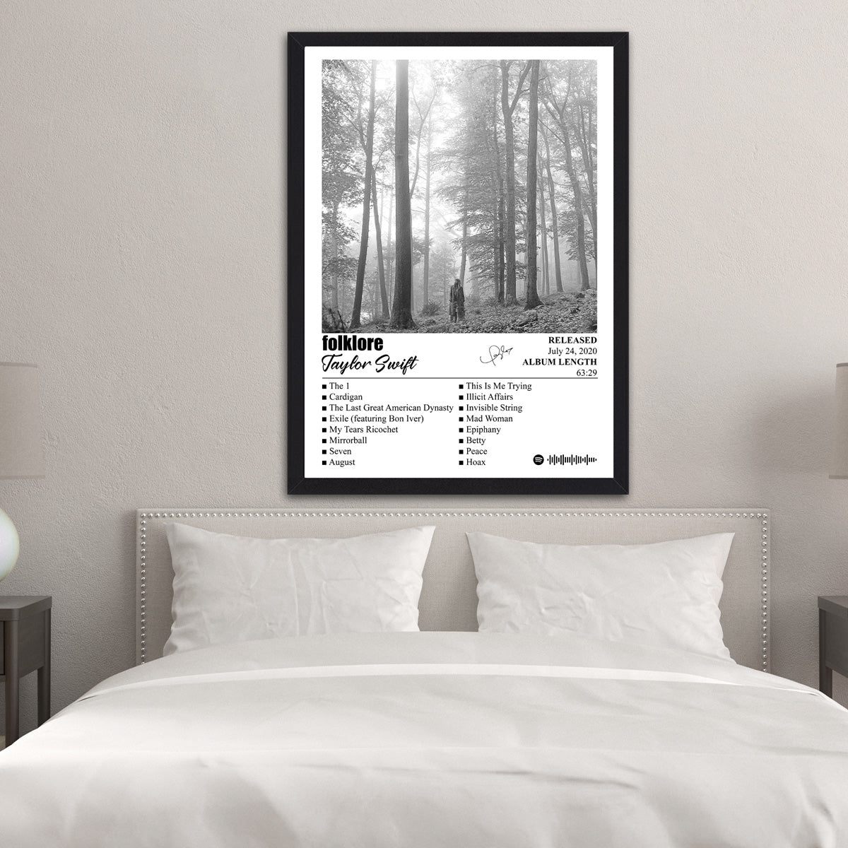 Taylor Swift Folklore HD Metal Wall Art
