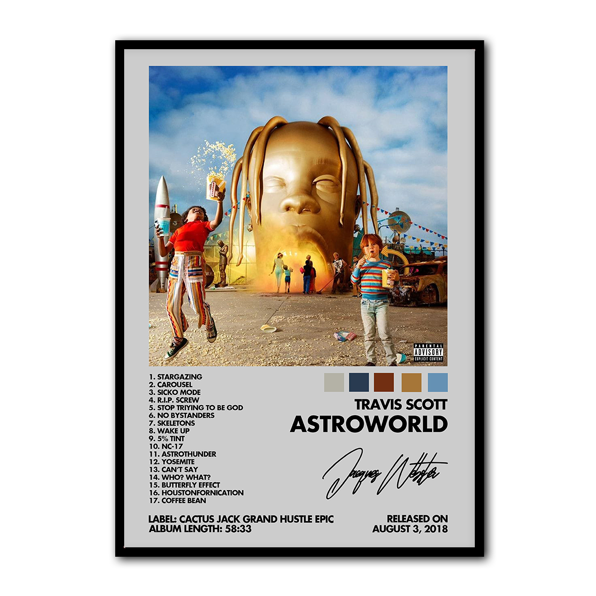 Astroworld by Travis Scott Metal Wall Art