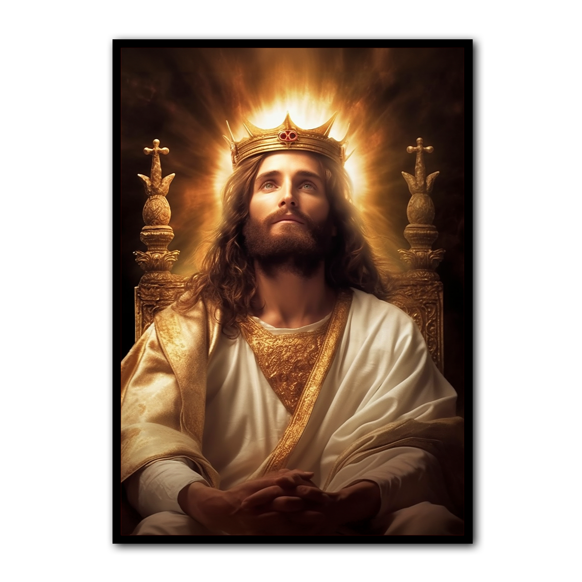 King of Kings – Jesus HD Metal Christian Wall Art
