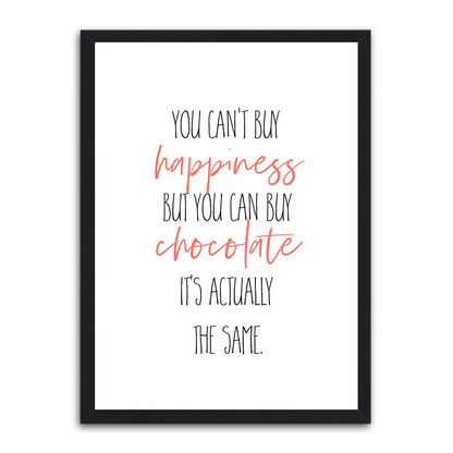 You Cant Buy Happiness HD Metal Wall Art