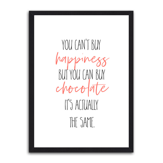 You Cant Buy Happiness HD Metal Wall Art